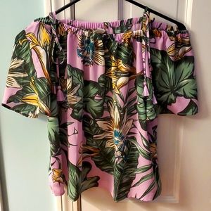 Tropical floral top